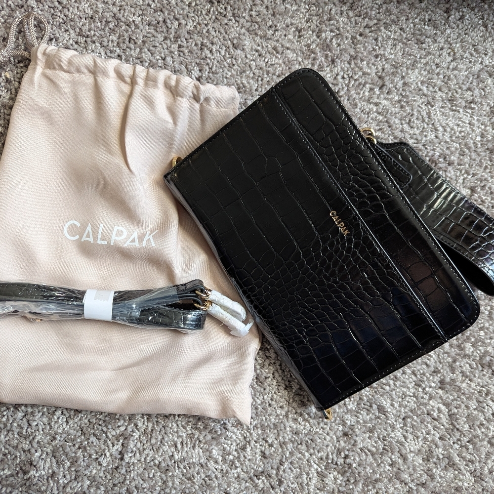 Calpak Croc Wristlet